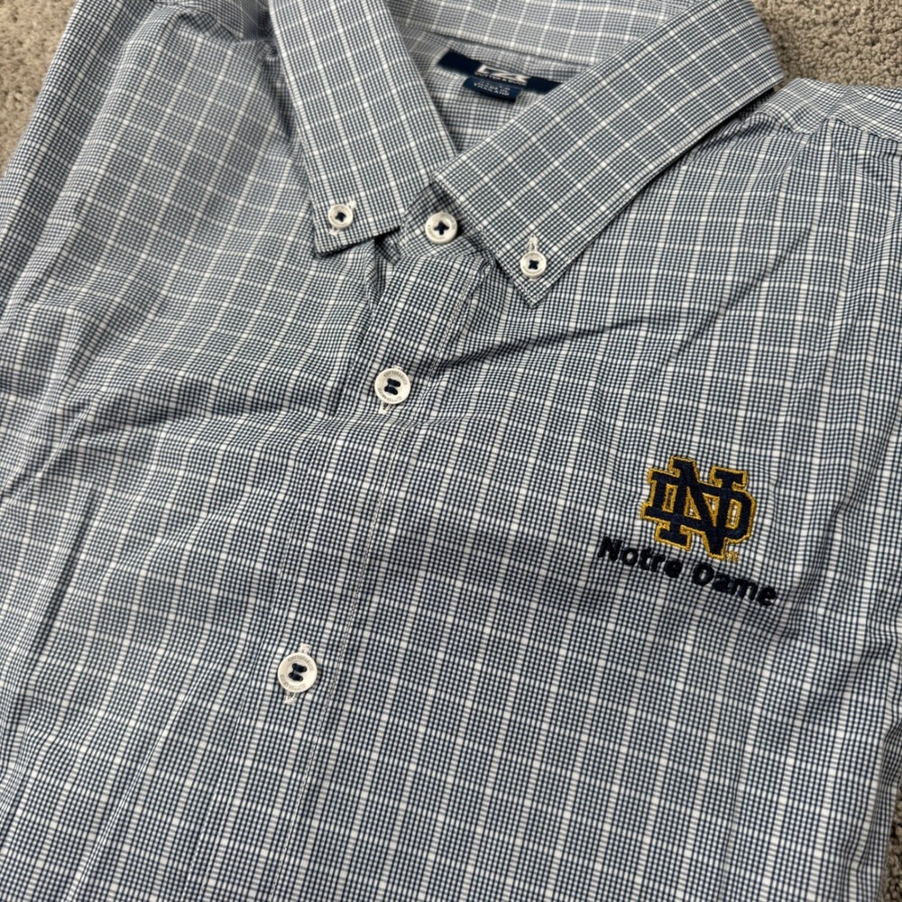 Cutter & Buck Men's XL Norte Dame Long Sleeve Button Down Shirt Fighting Irish